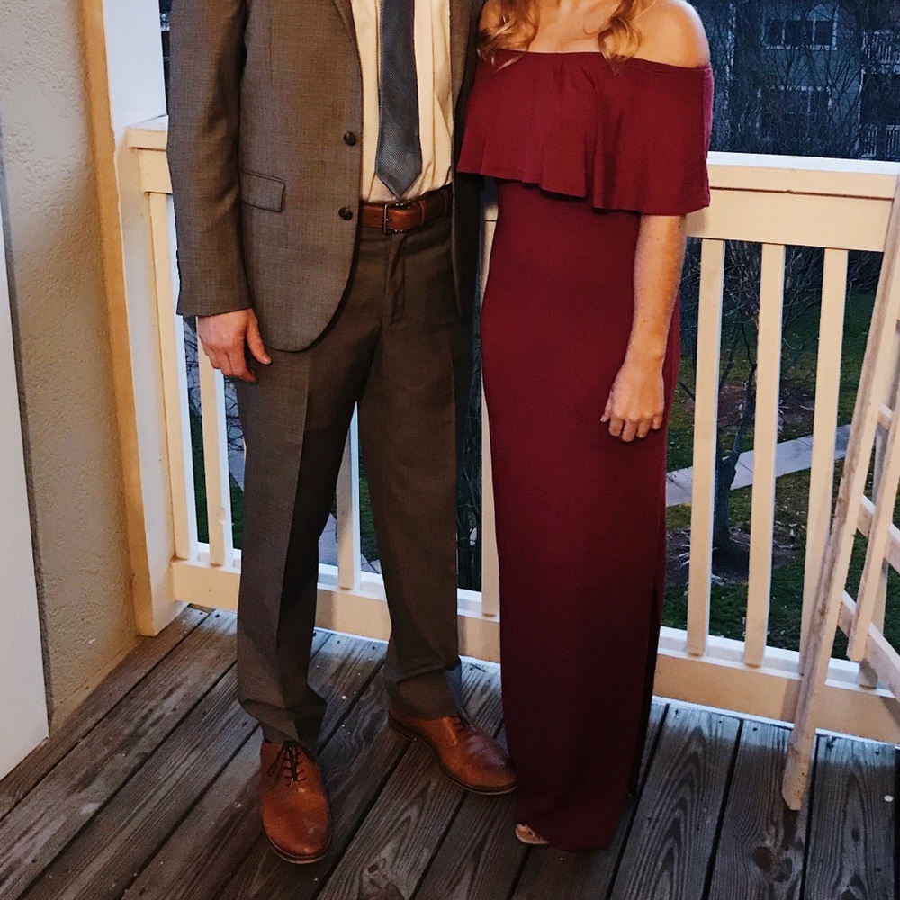 Off-the-shoulder dress
